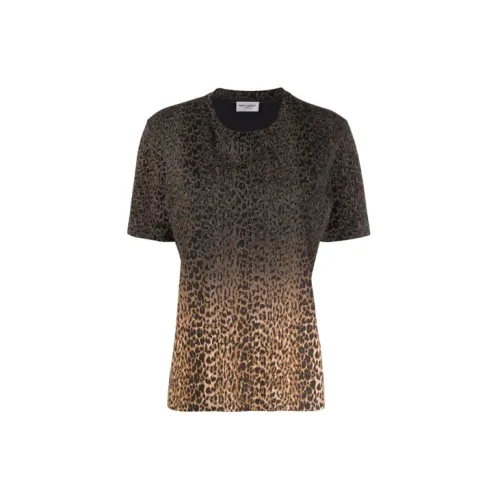 SAINT LAURENT T-Shirts Women's Brown