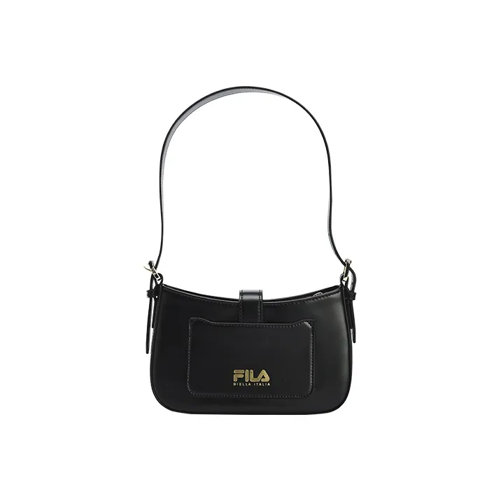 FILA Synthetic Leather Shoulder Bag Crossbody Bag Extra Small Women's Jet Black-2