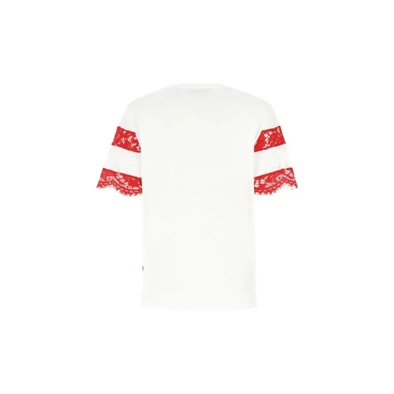 Valentino T-Shirts Women's Red White-1