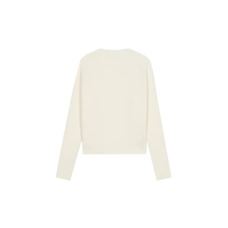 Maison Kitsune SS22 Loose Fit Sweater Women's Ecru-1