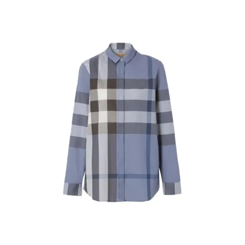 Burberry Shirts Women's Dark Sky Blue