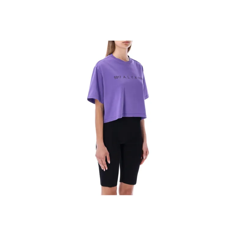 1017 ALYX 9SM Logo Printed Crewneck Cropped T Shirt-2