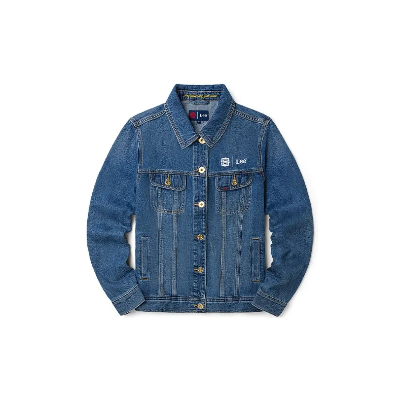 Lee SS22 Denim Jacket Spring And Summer Women's Medium Dark Blue-1