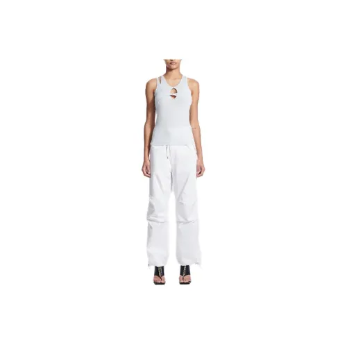 DION LEE Hosiery Mesh Eyelet Tank Top