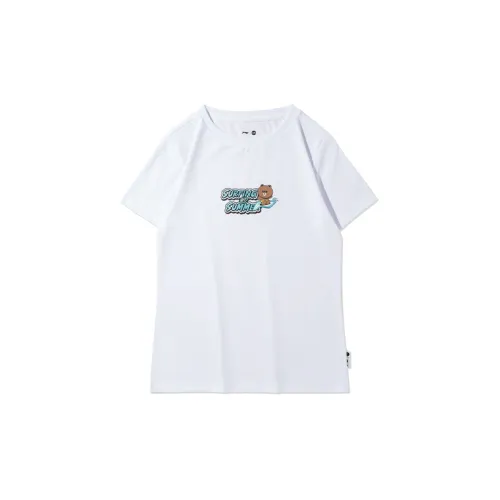 Line Friends X LINING Sports Fashion Collection T-Shirts Women's White