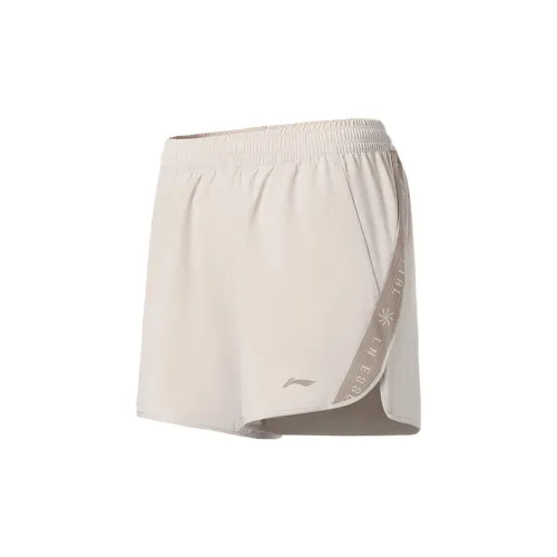 LINING Fitness Series Casual Shorts Women's Oatmeal Gray