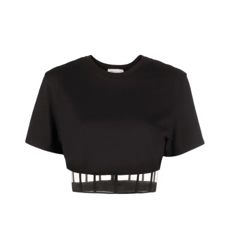 Alexander McQueen Crop Tops Women's Black