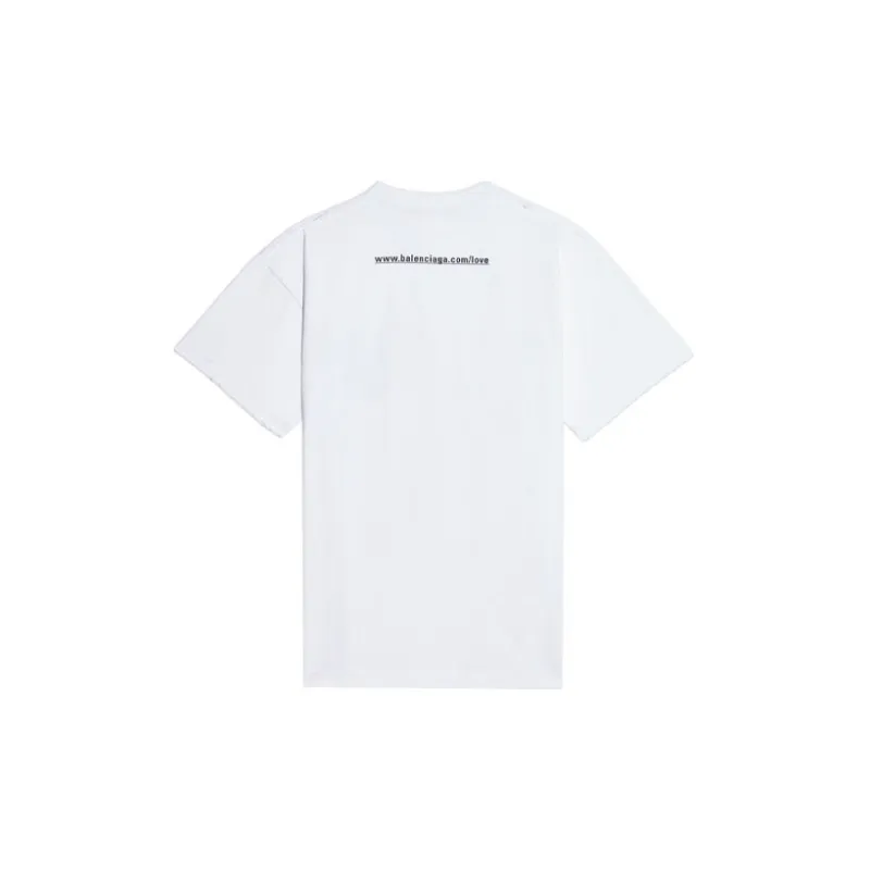 Balenciaga T Shirt Women's Regular Fit White-1