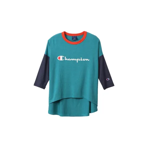 Champion T-Shirts Women's Blue/Green