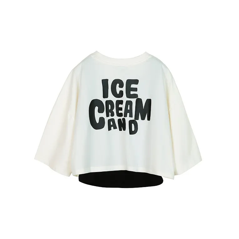 LALABOBO Fitted T-Shirt Women's Raw White-1
