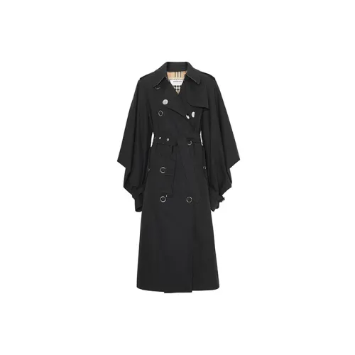 Burberry Trench Coats Women's Black