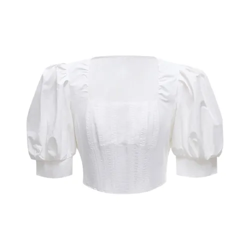 D'zzit Crop Tops Women's White