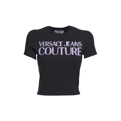 VERSACE JEANS COUTURE Crop Tops Women's Black