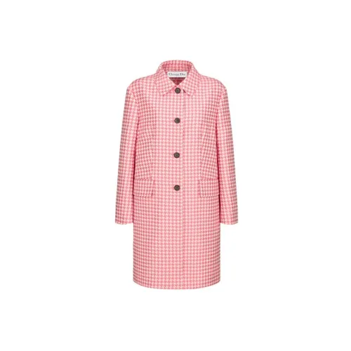 DIOR Quarterly New Products Coats Women's Pink Peony