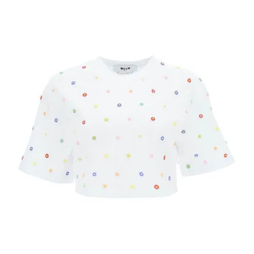 MSGM Crop Tops Women's White