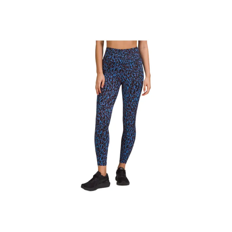Lululemon Base Pace Sports Pants Women's Leopard Print Camouflage Blue Nile Mixed Color-1