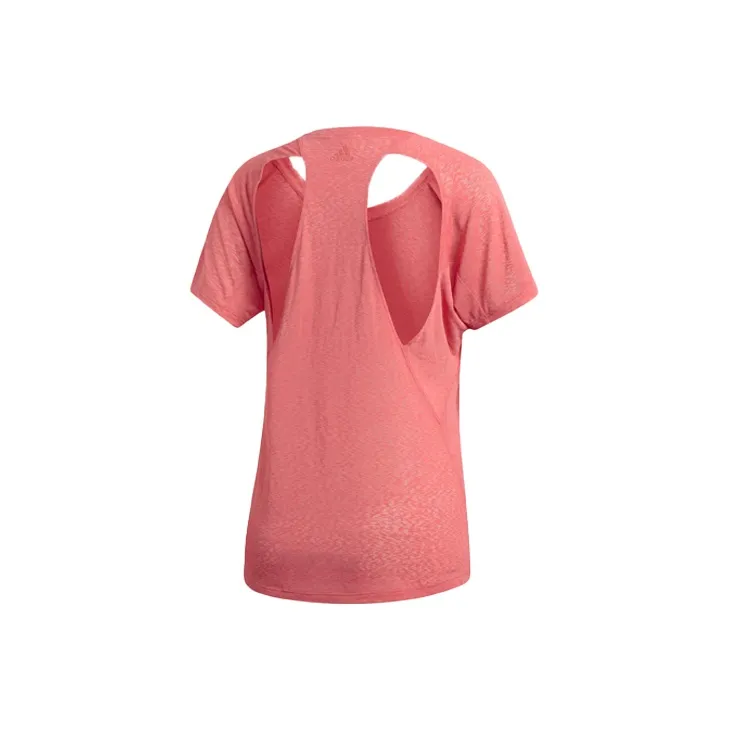 Adidas Raglan Sleeve T Shirt Women's Rose Red-1