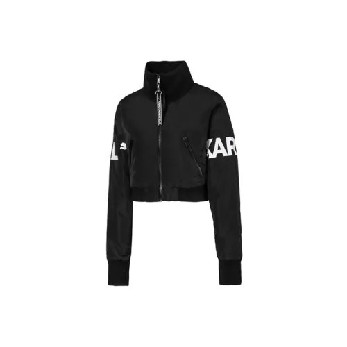 Karl Lagerfeld / Karl Lagerfeld Jeans X PUMA Cropped Coats Women's Black