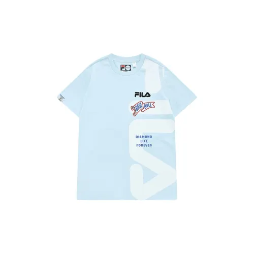 FILA FUSION BASEBALL Series T-Shirts Women's Light Sky Blue