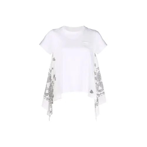 Sacai T-Shirts Women's White