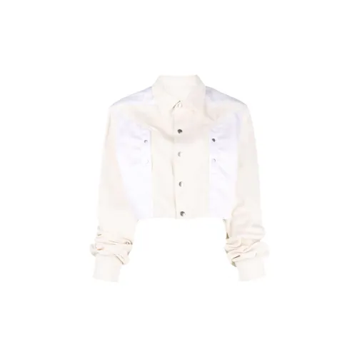 RICK OWENS Cropped Coats Women's White