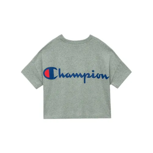 Champion Crop Tops Women's Light Gray