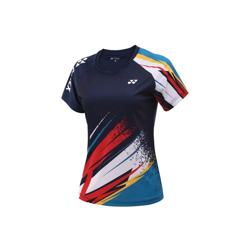 YONEX Raglan Sleeve T Shirt Women's Navy Blue-2