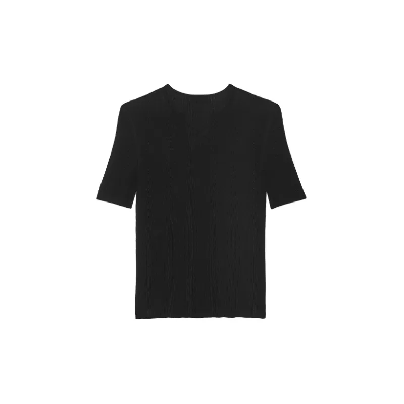 SAINT LAURENT T Shirts Women's Black-1