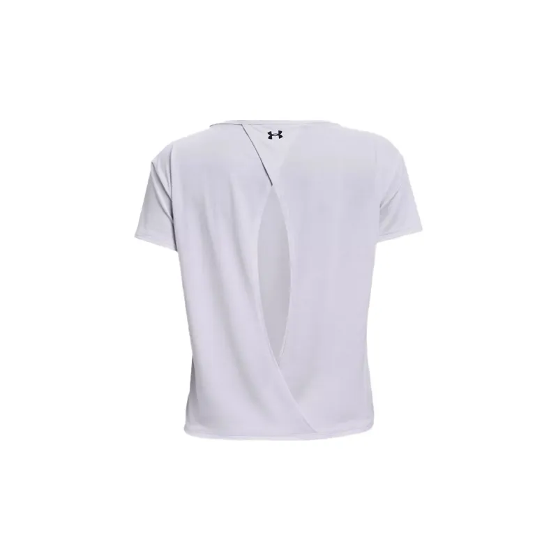 Under Armour Drop Shoulder Sleeve T Shirt Women's White-1