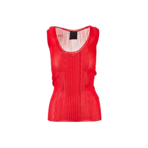 Givenchy Sheer Tank Top 'Red' From The Closet Of Lexie Liu