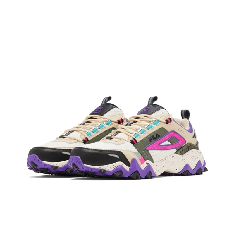 FILA Oakmont Cushioning Anti-Slip And Wear-Resistant Low-Top Casual Shoes Women's Purple Color-2