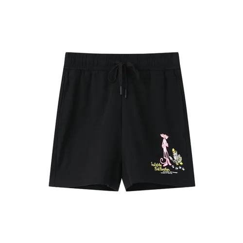 Pink Panther Fun X Pink Panther Casual Shorts Women's Black