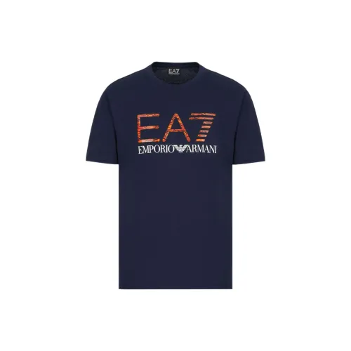 EMPORIO ARMANI T-Shirts Men Navy Blue