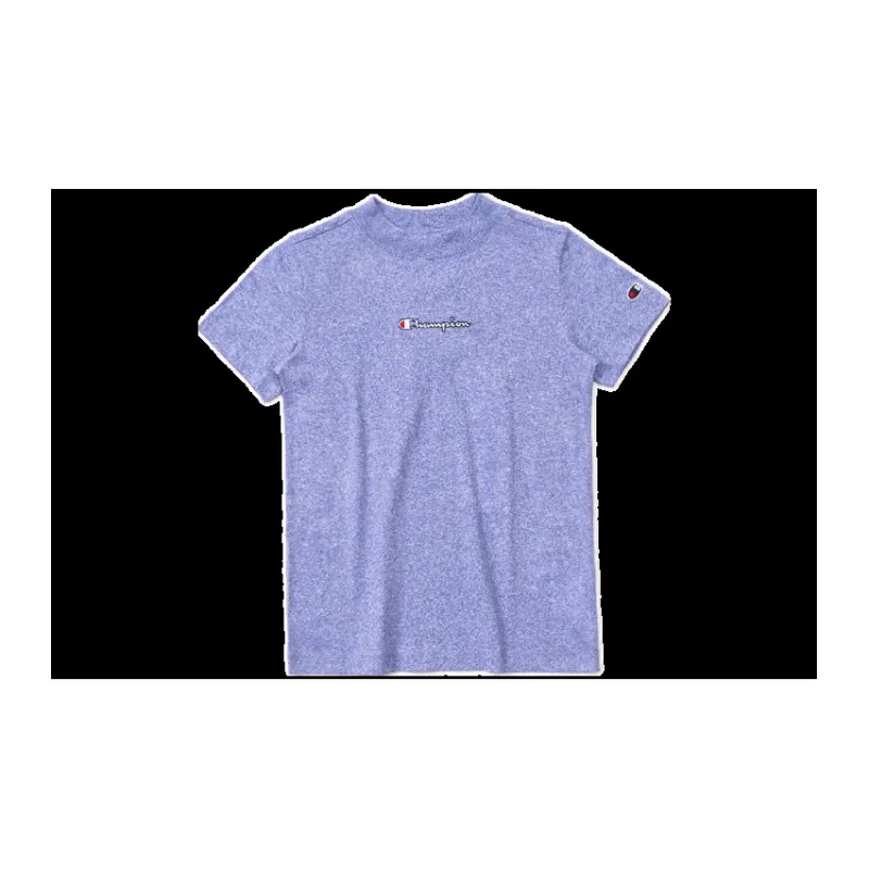 Champion Crew Neck Slim Fit Straight Short-Sleeved T-Shirt Women's Light Purple-1