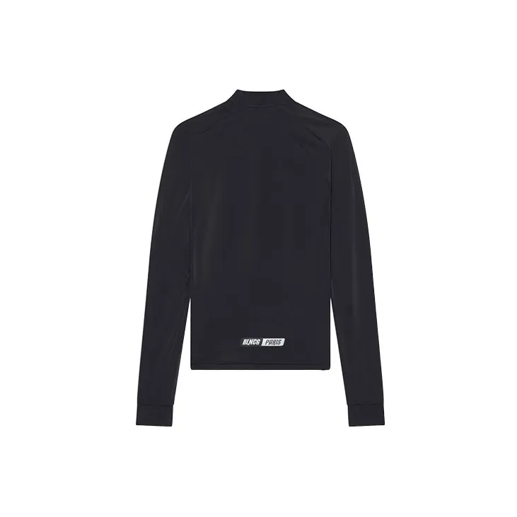 Balenciaga Long Sleeve Fitted Top 'Black/White'-1