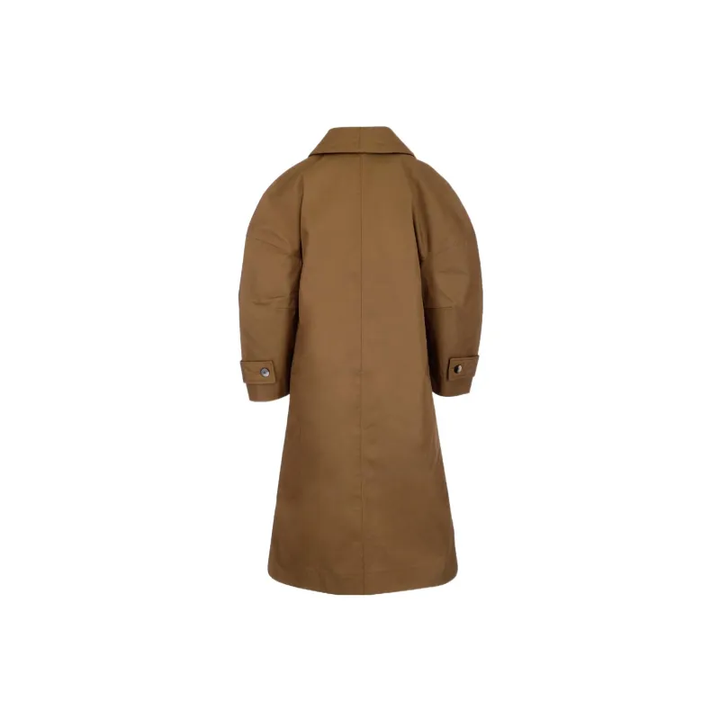 GANNI Coats Women's Brown-1