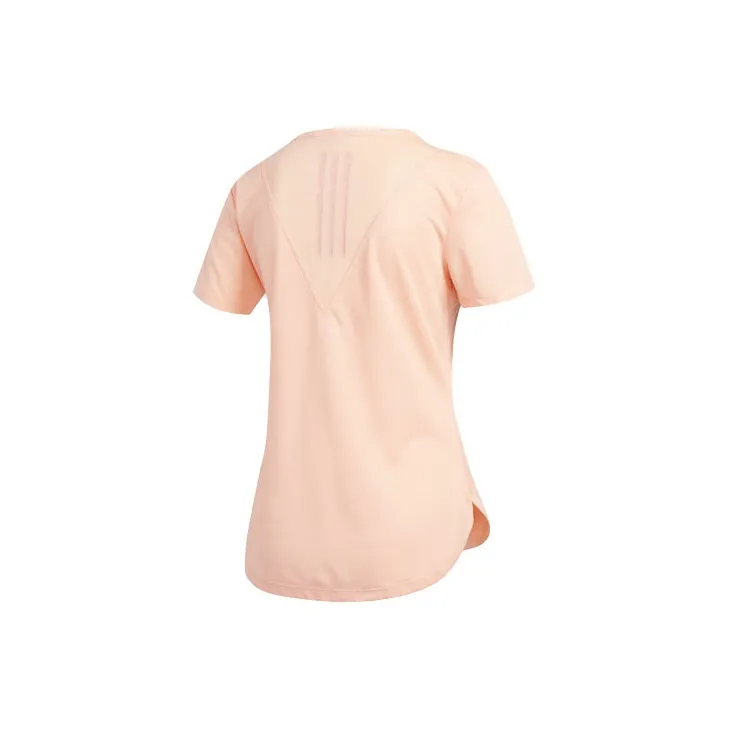 Adidas T Shirt Women's Light Shimmery Orange-1