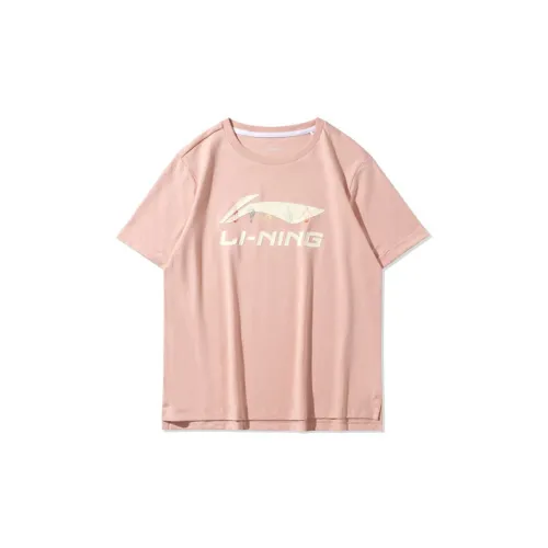 LINING Sports Fashion Collection T-Shirts Women's Dusty Rose Pink