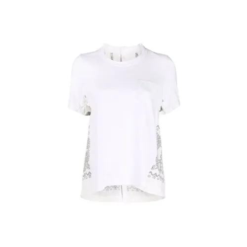 Sacai T-Shirts Women's White