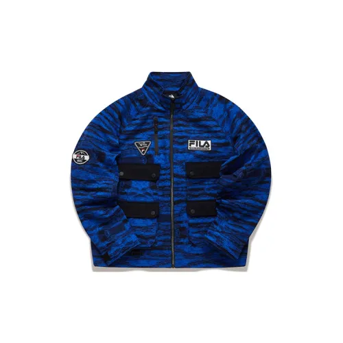 White Mountaineering FILA FUSION Hakusan L Collaboration Collection Jackets Women's Deep Sea Phantom