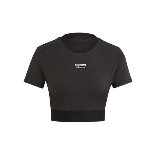 Adidas Originals Crop Tops Women's Metal Black