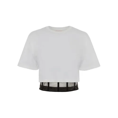 Alexander McQueen Crop Tops Women's White