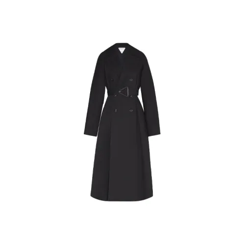 Bottega Veneta Trench Coats Women's Black