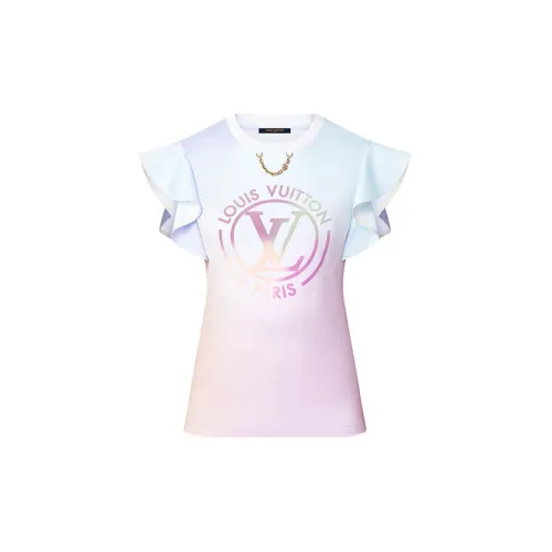 LOUIS VUITTON New Quarterly Products Of LV T-Shirts Women's Pink