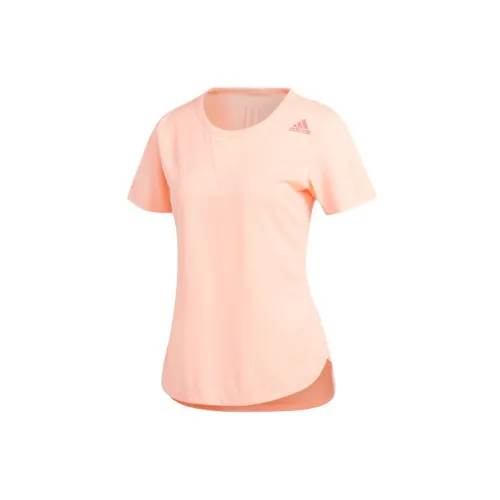 Adidas T-Shirts Women's Light Shimmery Orange