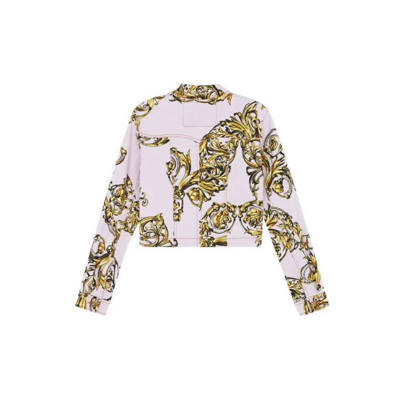 VERSACE Denim Jackets Women's Pink-1