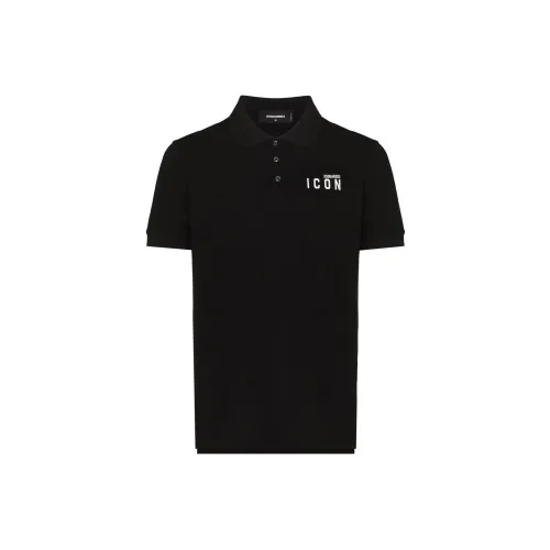 DSQUARED 2 Polo Shirts Men Black