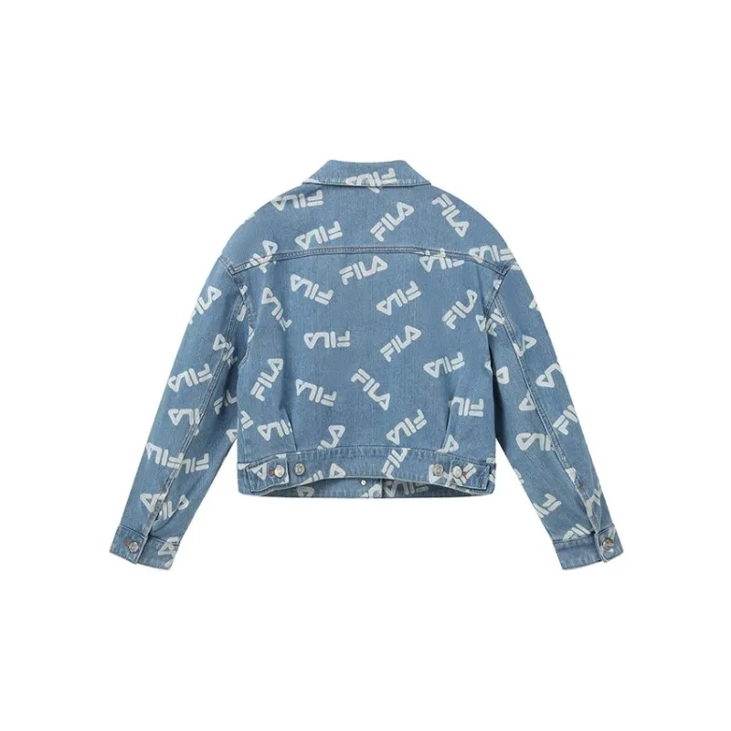 FILA Denim Jackets Women's Blue-1