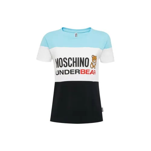 MOSCHINO T-Shirts Women's Blue/White Black