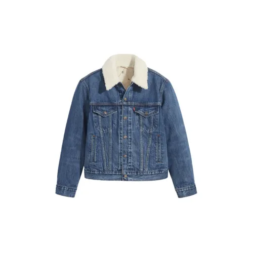 Levis Velvet Jackets Women's Blue